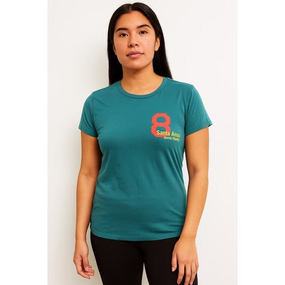 Old Navy Women’s Vintage 90s Y2K Santa Ana Junior Varsity T Shirt size XL - Picture 1 of 5